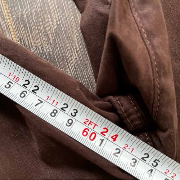 Chicos so slimming 16P ankle pant in super soft luxe brown denim - Picture 7 of 9